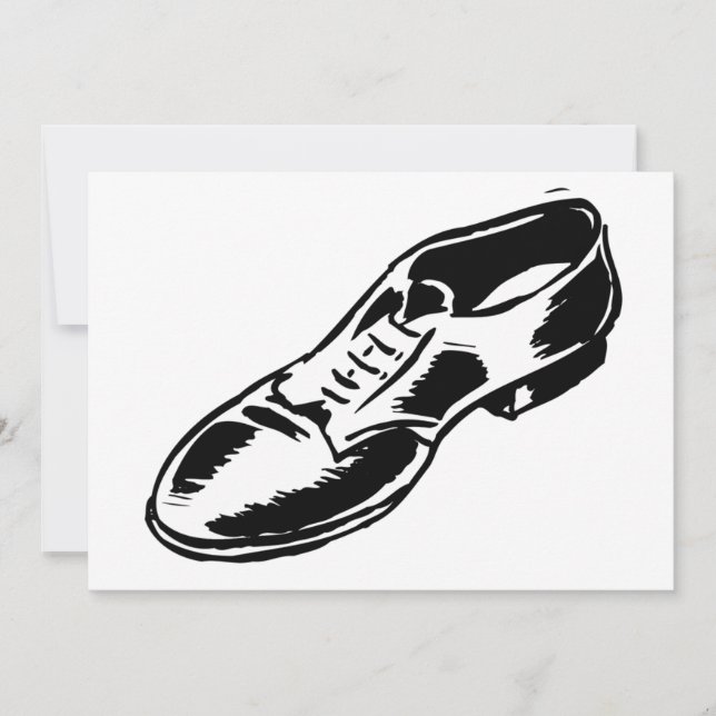 Invitaciones para zapatos de Mans (Anverso)