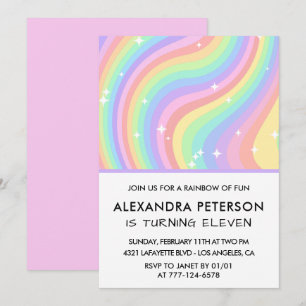 Invitaciones pastel lindas para cumpleaños número