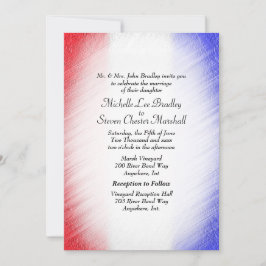 Invitaciones patrióticas a la boda de bandas