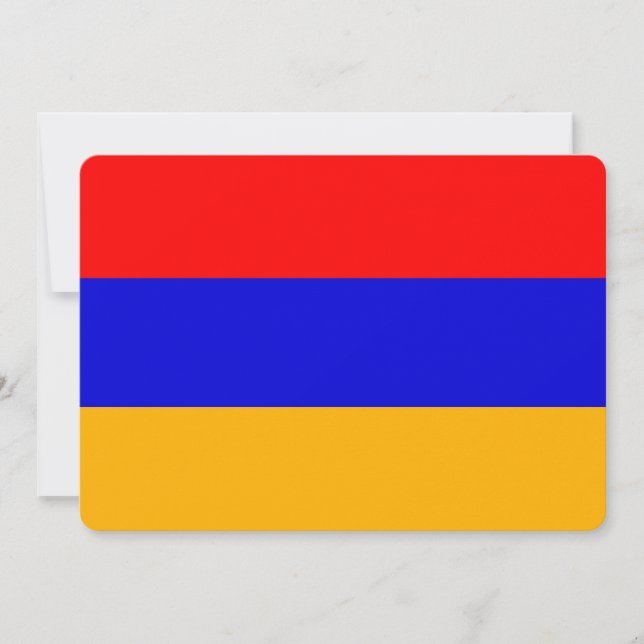 Invitaciones patrióticas con bandera de Armenia (Anverso)