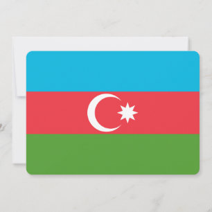 Invitaciones patrióticas con bandera de Azerbaiyán