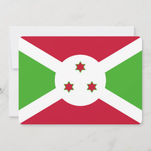 Invitaciones patrióticas con bandera de Burundi