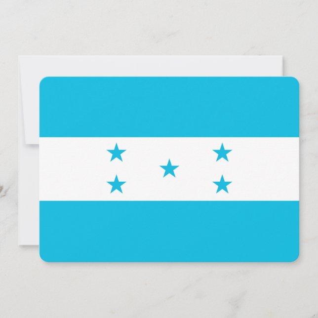 Invitaciones patrióticas con bandera de Honduras (Anverso)