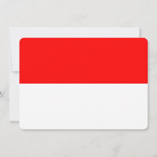 Invitaciones patrióticas con bandera de Indonesia