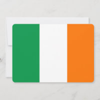 Invitaciones patrióticas con bandera de Irlanda
