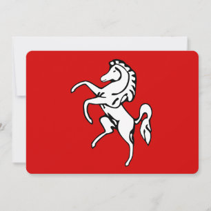 Invitaciones patrióticas con Bandera de Kent, Ingl