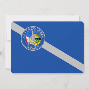 Invitaciones patrióticas con bandera de Las Vegas