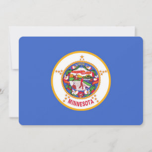 Invitaciones patrióticas con bandera de Minnesota
