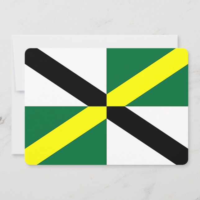 Invitaciones patrióticas con bandera de Monterrey (Anverso)