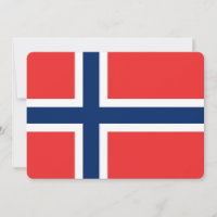 Invitaciones patrióticas con bandera de Noruega