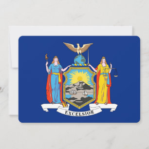 Invitaciones patrióticas con bandera de Nueva York