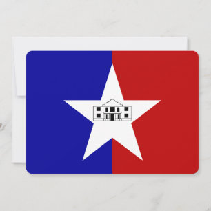 Invitaciones patrióticas con bandera de San Antoni