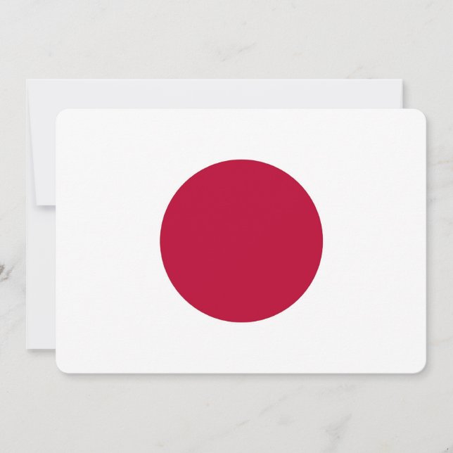 Invitaciones patrióticas con bandera japonesa (Anverso)