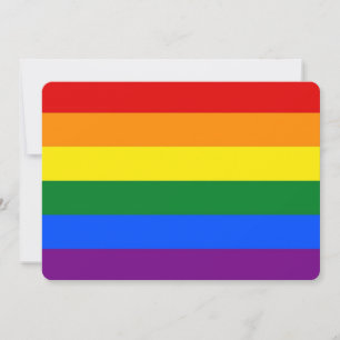 Invitaciones patrióticas con bandera LGBT