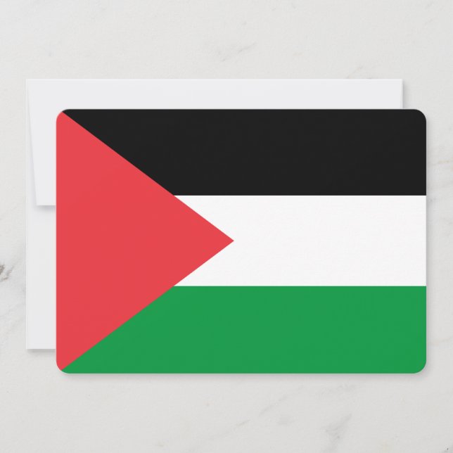 Invitaciones patrióticas con bandera palestina (Anverso)