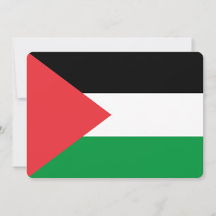 Invitaciones patrióticas con bandera palestina
