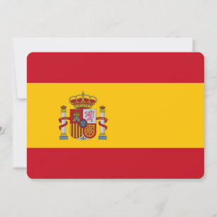 Invitaciones patrióticas con la bandera de España