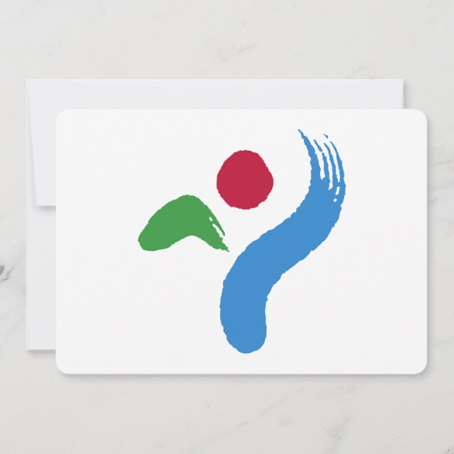 Invitaciones patrióticas con la bandera de Seúl (Anverso)