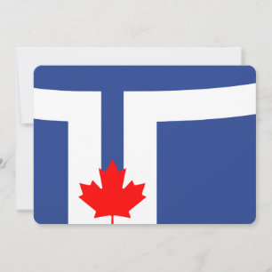 Invitaciones patrióticas con la bandera de Toronto
