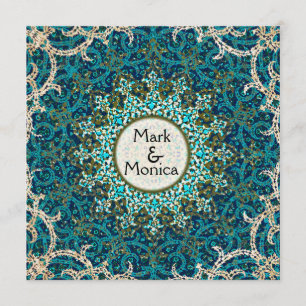 Invitaciones persas del modelo