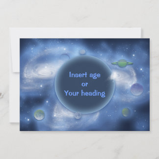 Invitaciones - personalizable, espacio