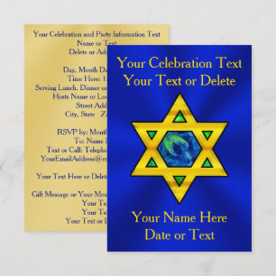 Invitaciones personalizadas a Bat Mitzvah, Bar Mit