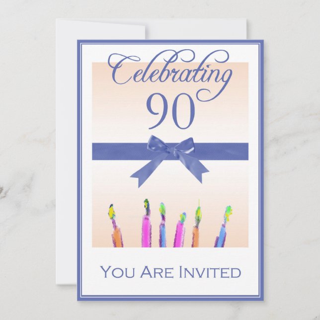 Invitaciones personalizadas a la fiesta de cumplea (Anverso)