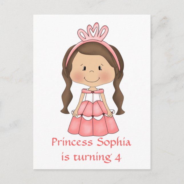 Invitaciones personalizadas a la fiesta de cumplea (Anverso)
