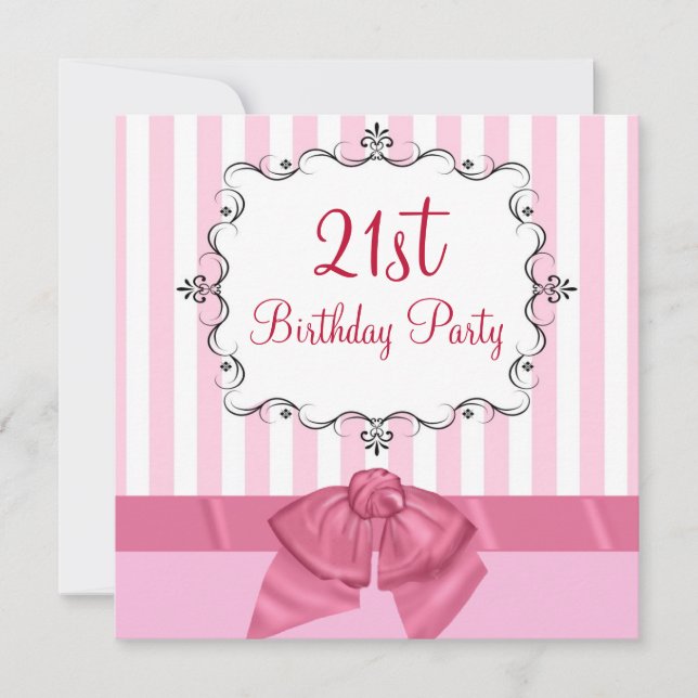 Invitaciones personalizadas a la fiesta de cumplea (Anverso)
