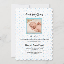 Invitaciones personalizadas al servicio de funeral