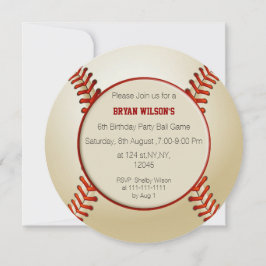 Invitaciones personalizadas al tema del béisbol Fi