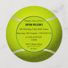Invitaciones personalizadas al tema del tenis Fies