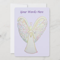 Invitaciones Personalizadas Ángel Guardián Corazon