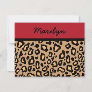Invitaciones Personalizadas con Estampado de Leopa