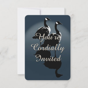 Invitaciones Personalizadas de Canadá Ganso RSVP C