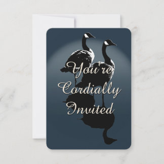 Invitaciones Personalizadas de Canadá Ganso RSVP C