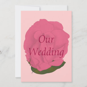 Invitaciones personalizadas de casamiento rosa