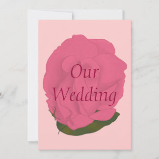 Invitaciones personalizadas de casamiento rosa