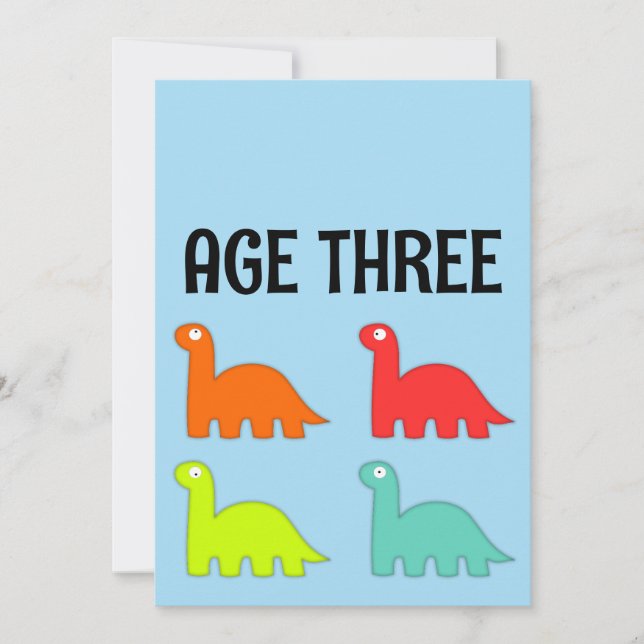 INVITACIONES PERSONALIZADAS DE CUMPLEAÑOS 3 AÑOS T (Anverso)