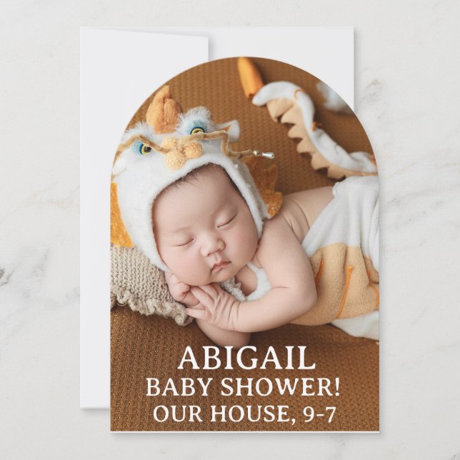 INVITACIONES PERSONALIZADAS DE DUCHA DE BEBÉ CON P (Anverso)