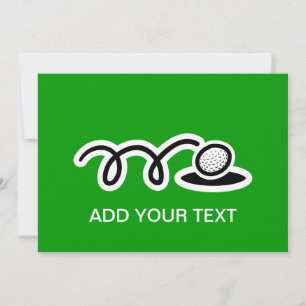 Invitaciones personalizadas de golf