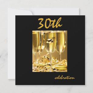 Invitaciones personalizadas de la 30ª fiesta de cu