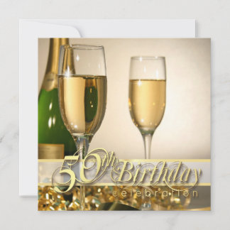 Invitaciones personalizadas de la 50ª fiesta de cu
