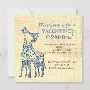 Invitaciones personalizadas de Valentine Fiesta