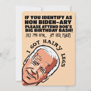 Invitaciones personalizadas divertidas para la fie