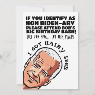 Invitaciones personalizadas divertidas para la fie