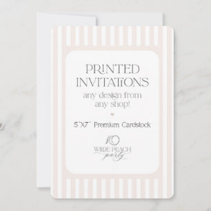 Invitaciones Personalizadas - Fiesta Wilde Peach