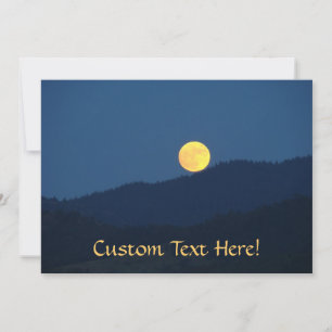 Invitaciones Personalizadas Naranja Luna Llena Cre