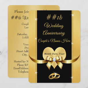 Invitaciones Personalizadas para Aniversario de Bo