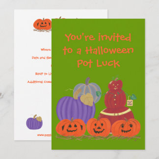 Invitaciones personalizadas para cena de Halloween